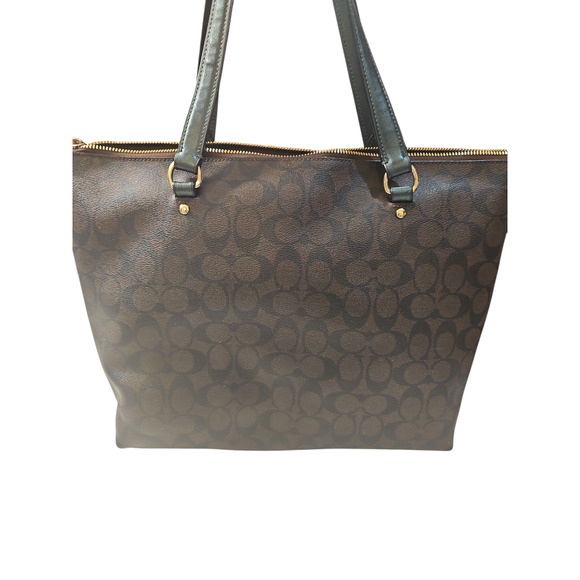 COACH Gallery Tote In Signature Canvas Top Zip 79609 with Wallet - Picture 2 of 16